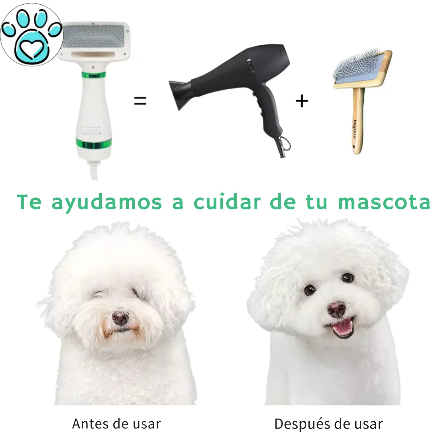 Secador de pelo de mascota 2 en 1 ¡ Envió Gratis!